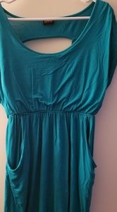 Dark Teal Cotton Dress